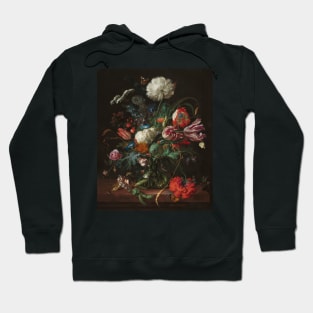 Vase of Flowers - Jan Davidsz de Heem Floral Painting Hoodie